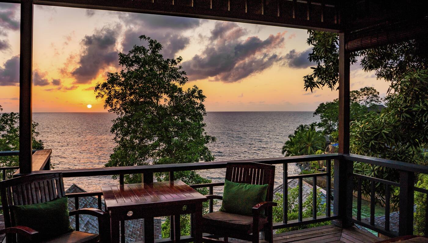 Interni della King Size Villa Sunset